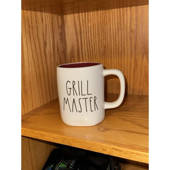 RAE DUNN GRILL MASTER Embossed 16 oz Coffee Mug Cup Father's Day Cookout Picnic - Picture 8 of 10